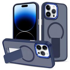 Custodia per iPhone 14 Pro con supporto invisibile e MagSafe (blu)
