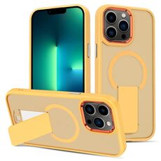Custodia per iPhone 13 Pro Max con supporto invisibile e protezione MagSafe (arancione)