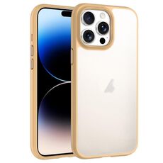 Custodia trasparente antiurto Phantom Frosted Airbag per iPhone 14 Pro Max (gialla)