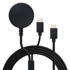 Cavo di ricarica magnetico 2 in 1 per Samsung Watch Series / telefono con porta Type-C 20V 3A 60W, lunghezza: 1,5 m (nero)