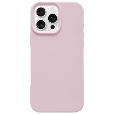 Custodia per iPhone 16 Pro in silicone liquido imitazione Dopamine Simple (polvere di Sakura)