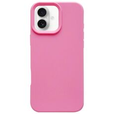 Custodia per telefono in silicone liquido imitazione Dopamine per iPhone 16 Plus (rosa)