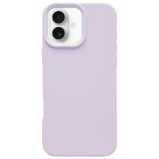 Custodia per iPhone 16 Plus in silicone liquido imitazione Dopamine (viola fagiolo)