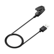 Per Garmin Lily / Vivomove HR xDfind, caricabatterie con porta USB-A per smartwatch con trasmissione dati, lunghezza: 1 m (nero)