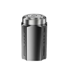 Rasoio elettrico portatile per uomo con display LCD - Mini rasoio da viaggio, ricarica rapida tramite USB Type-C, design impermeabile e lavabile, stile: lama galleggiante nera