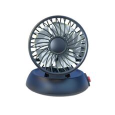 Ventilatore pieghevole ad alta velocità regolabile a tre velocità per auto (bianco 5V USB)