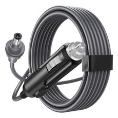 EDUP EP-SK0101 Mini caricabatteria da auto, 2 m, con accendisigari, cavo di alimentazione impermeabile per auto DC5,5 x 2,1 mm
