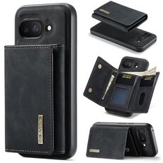 Portafoglio multi-carta DG.MING M1 Series a 3 ante + custodia magnetica per telefono (nero) per Google Pixel 9a