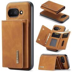 Portafoglio multi-carta DG.MING M1 Series per Google Pixel 9a + custodia magnetica (marrone)