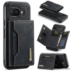 Custodia multi-carte DG.MING M2 Series per Google Pixel 9a + custodia magnetica per telefono (nera)