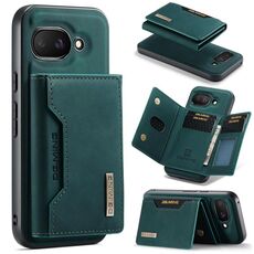 Custodia multi-carte DG.MING M2 Series per Google Pixel 9a + custodia magnetica per telefono (verde)