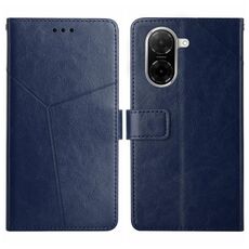 Custodia a libro in pelle con motivo a Y per Redmi A5 4G da 173,3 mm (blu)