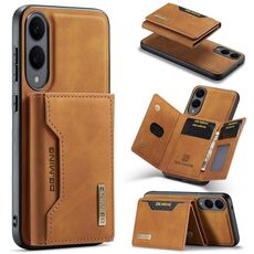 Custodia multi-carta DG.MING M2 Series per Samsung Galaxy S25 Edge 5G + custodia magnetica per telefono (marrone)