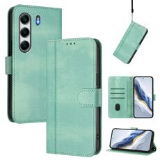 Custodia in pelle retrò con fibbia a giunzione per Tecno Camon 40 4G (menta)