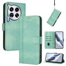 Custodia in pelle retrò con fibbia a sgancio rapido per Tecno Camon 30 Premier Line (menta)