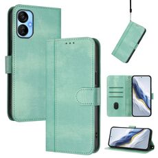 Custodia in pelle retrò con fibbia a giunzione per Tecno Spark 9 Pro / 9T (menta)