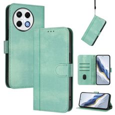 Custodia in pelle retrò con fibbia a giunzione per Tecno Spark 30 Pro 4G (menta)