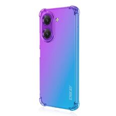Custodia per telefono in TPU con airbag sfumato Hat-Prince ENKAY per Redmi A5 4G 171,7 mm (viola blu)
