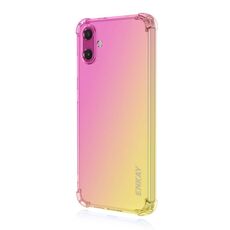 Custodia per telefono cellulare in TPU con airbag sfumato Hat-Prince di ENKAY per Samsung Galaxy M06 / F06 (oro rosa)
