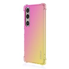 Custodia per telefono cellulare in TPU con airbag sfumato Hat-Prince di ENKAY per Sony Xperia 1 VII (oro rosa)