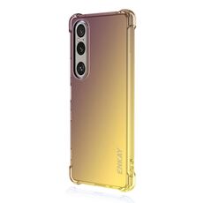 Custodia in TPU con airbag sfumato Hat-Prince di ENKAY per Sony Xperia 1 VII (oro viola)