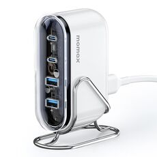 Caricabatterie da tavolo MOMAX UM53 1-Charge Flow a 4 porte GaN da 80 W, spina: spina CN (bianco)