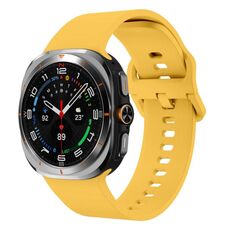 Cinturino in silicone con fibbia colorata per Samsung Galaxy Watch Ultra 47 mm (giallo)