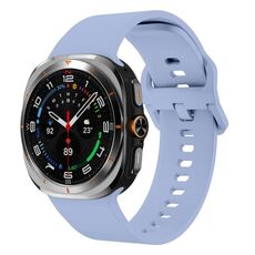 Cinturino in silicone con fibbia colorata per Samsung Galaxy Watch Ultra 47 mm (blu chiaro)