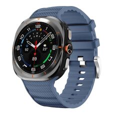 Cinturino sportivo in silicone tinta unita per Samsung Galaxy Watch Ultra 47 mm (azzurro chiaro)