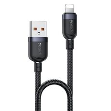 Cavo dati di ricarica Yesido CA132L da 12 W e 2,4 A, USB a 8 pin, lunghezza: 1,2 m (nero)