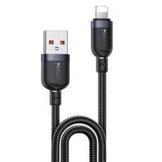 Cavo dati di ricarica Yesido CA133L da 12 W e 2,4 A, USB a 8 pin, lunghezza: 2 m (nero)