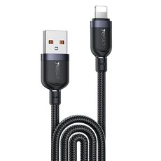 Cavo dati di ricarica Yesido CA134L da 12 W e 2,4 A, USB a 8 pin, lunghezza: 3 m (nero)