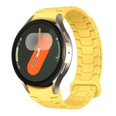 Cinturino magnetico in silicone per Samsung Galaxy Watch 7/6/5 (giallo)