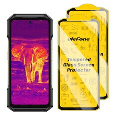 Per Ulefone Armor 27T 2 pezzi/confezione Ulefone 9H HD Pellicola protettiva in vetro temperato anti-impronte digitali