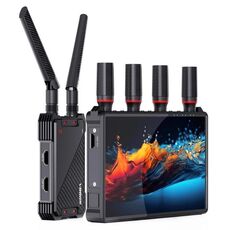 VRRIIS 083H Trasmettitore e ricevitore HDMI wireless con schermo LCD da 7 pollici, portata 400M, spina: spina AU