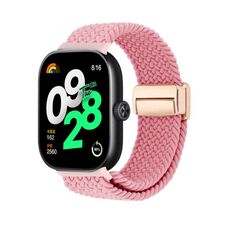 Per Redmi Watch 5 / Xiaomi Smart Band 9 Pro, cinturino intrecciato con fibbia magnetica (rosa)