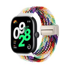 Per Redmi Watch 5 / Xiaomi Smart Band 9 Pro, cinturino intrecciato con fibbia magnetica (arcobaleno)