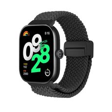 Cinturino per orologio intrecciato con fibbia magnetica per Redmi Watch 5 / Xiaomi Smart Band 9 Pro (nero)