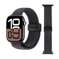 Cinturino in tessuto con fibbia magnetica per Apple Watch da 42 mm / 41 mm / 40 mm / 38 mm (nero)