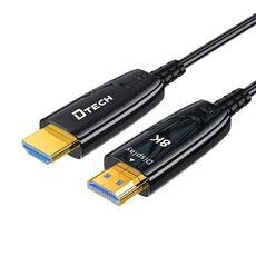 Cavo in fibra ottica HDMI 2.1 DTECH DT-HF8005 8K 60Hz Dolby Atmos, EARC per PS5, Xbox, Home Theater, Monitor da gioco, 5 m