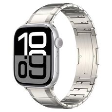 Cinturino per Apple Watch 42mm / 41mm / 40mm / 38mm con fibbia in titanio puro a un perno (titanio)