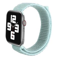 Cinturino per Apple Watch 46 mm / 49 mm / 45 mm / 44 mm xDfind in nylon con chiusura a strappo (verde menta)