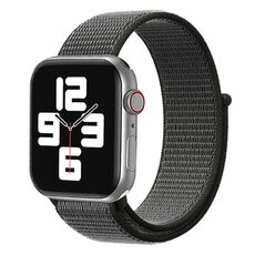 Cinturino per Apple Watch 46 mm / 49 mm / 45 mm / 44 mm xDfind in nylon con chiusura a strappo (verde oliva scuro)