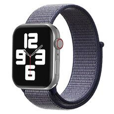 Cinturino per Apple Watch 46 mm / 49 mm / 45 mm / 44 mm xDfind in nylon con chiusura a strappo (blu notte)