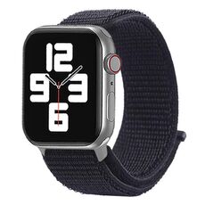 Cinturino per Apple Watch 42mm / 41mm / 40mm / 38mm xDfind in nylon con chiusura a strappo (nero)