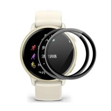 Per Garmin vivoactive 6 2 pezzi ENKAY 3D Pellicola protettiva per schermo in PMMA HD con bordo in PC morbido a copertura totale