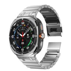 Per Samsung Galaxy Watch Ultra 47mm, cinturino in metallo con una perlina in titanio (titanio)