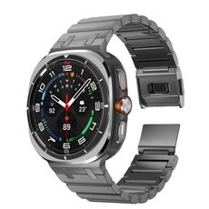 Cinturino in titanio con perlina per Samsung Galaxy Watch Ultra 47 mm (colore pistola)