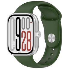 Per Redmi Watch 5 / Xiaomi Smart Band 9 Pro, cinturino in silicone tinta unita con fibbia inversa (verde militare)