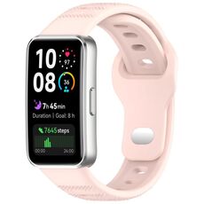Cinturino in silicone con fibbia inversa per Huawei Band 10/9/8 (rosa)